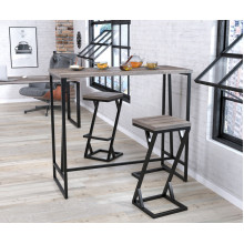 Барный стол BS-125 Loft Design Дуб Палена