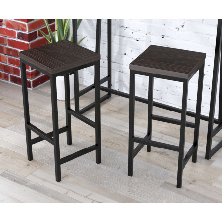 Стул барный BS-1 Loft Design Венге Корсика