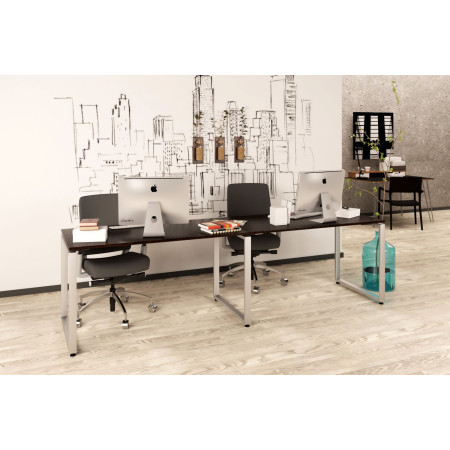 Двойной письменный стол Loft design Q-135-2 Венге Корсика