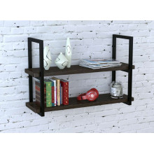Полка PL-2-32 Loft Design Венге Корсика длина полки 112 см Полка PL-2-32 Loft Design Венге Корсика длина полки 112 см
