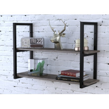 Полка PL-2-18 Loft Design Дуб Палена длина полки 112 см Чёрный металл Полка PL-2-18 Loft Design Дуб Палена длина полки 112 см Чёрный металл