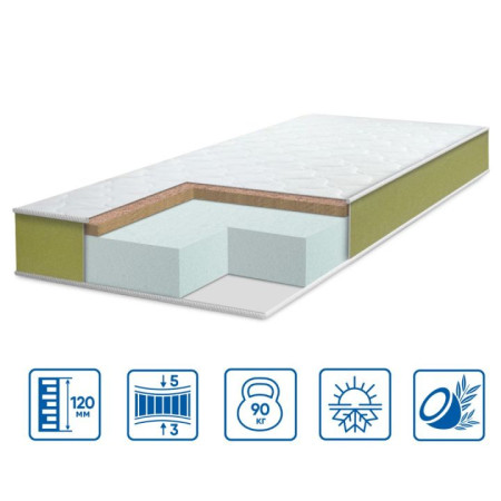 Ортопедический матрас Teen Cocos TM Eurosleep 90x200