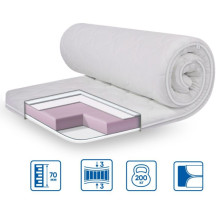 Тонкий  матрас- топпер Simplex strong 120x190 TM EuroSleep с трикотажным  чехлом.